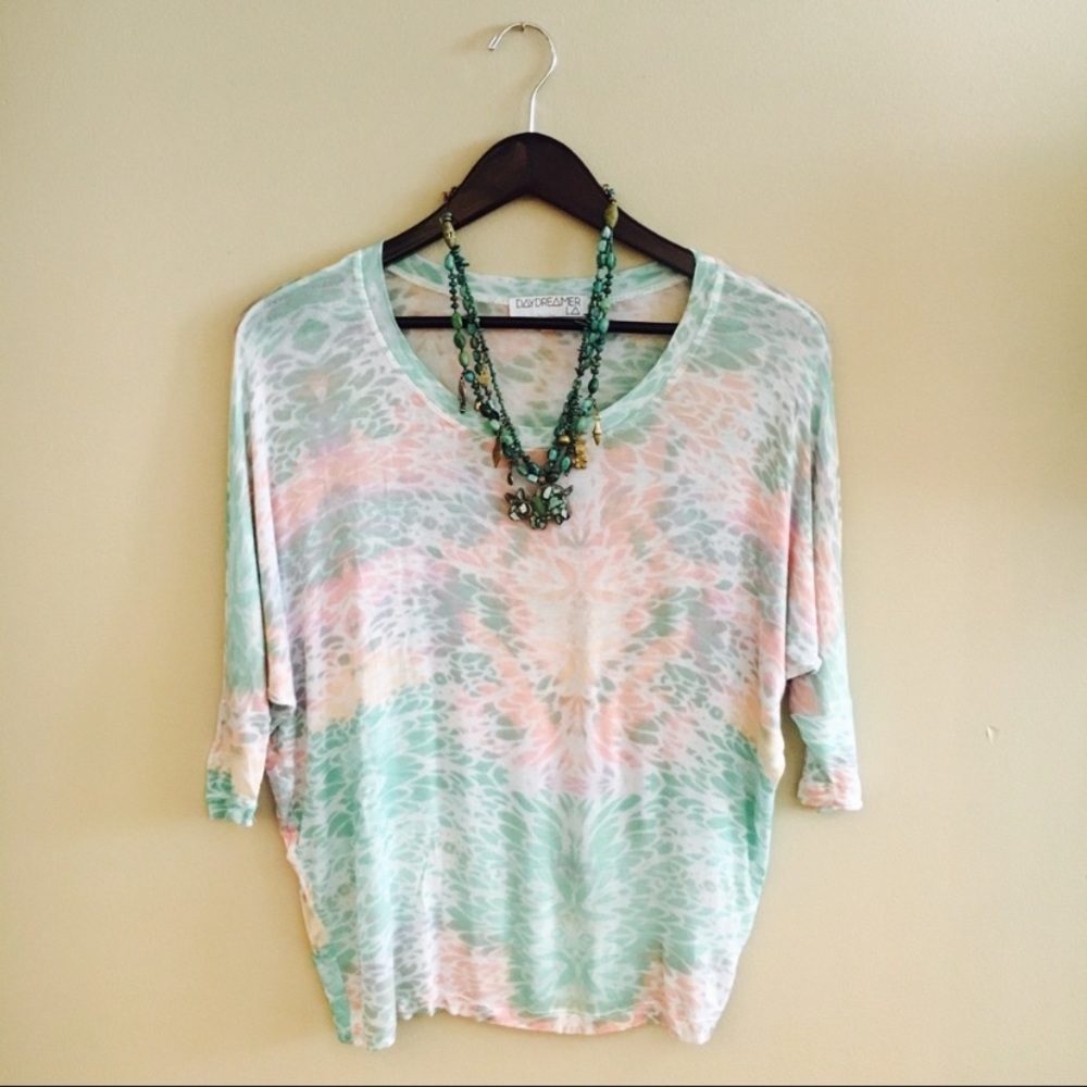 Daydreamer LA Crazy Soft Oversized Floral Knit Top